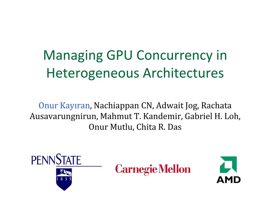 managing gpu concurrency in heterogeneous 1