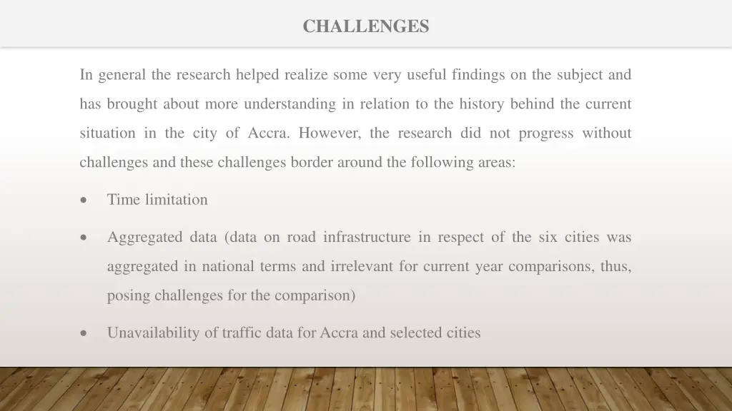 challenges