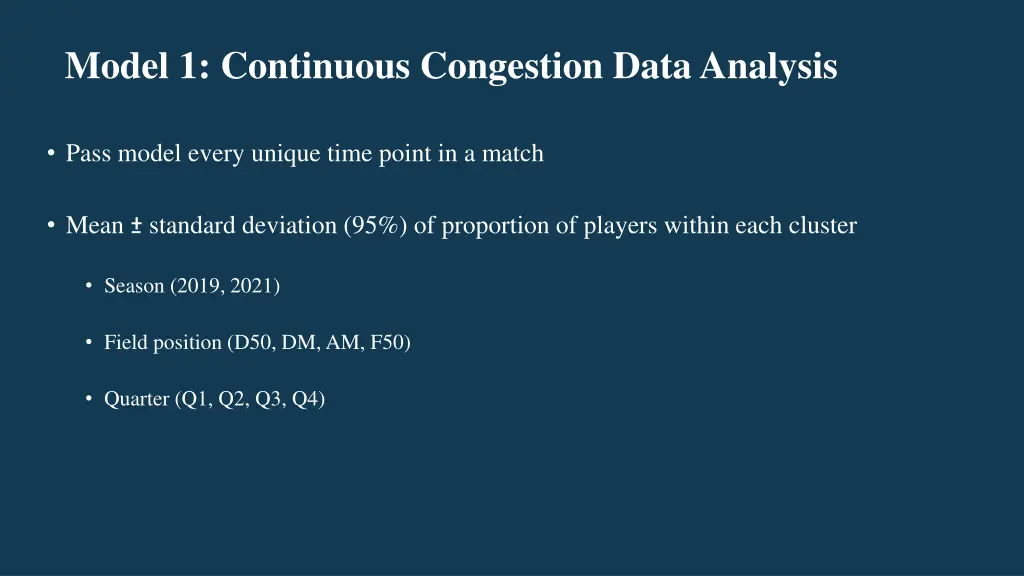 model 1 continuous congestion data analysis 2