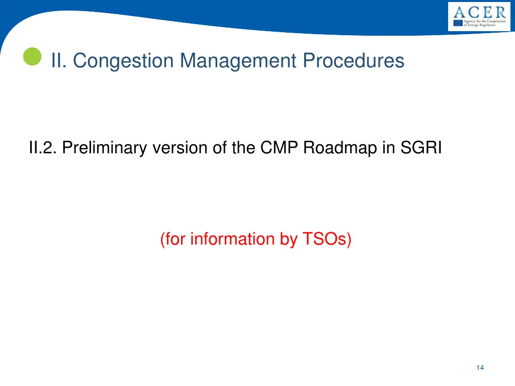 ii congestion management procedures 10