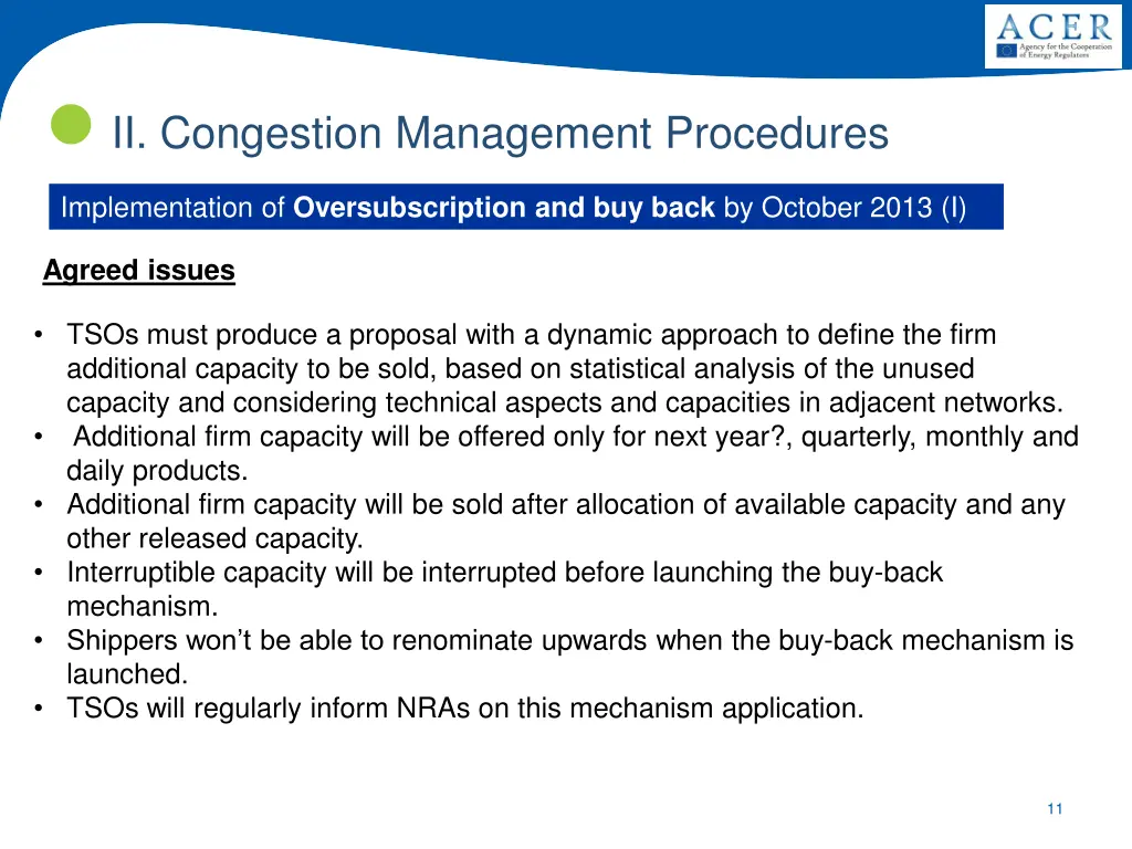 ii congestion management procedures 8