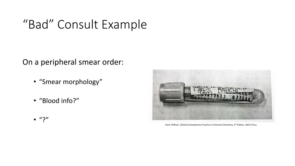 bad consult example