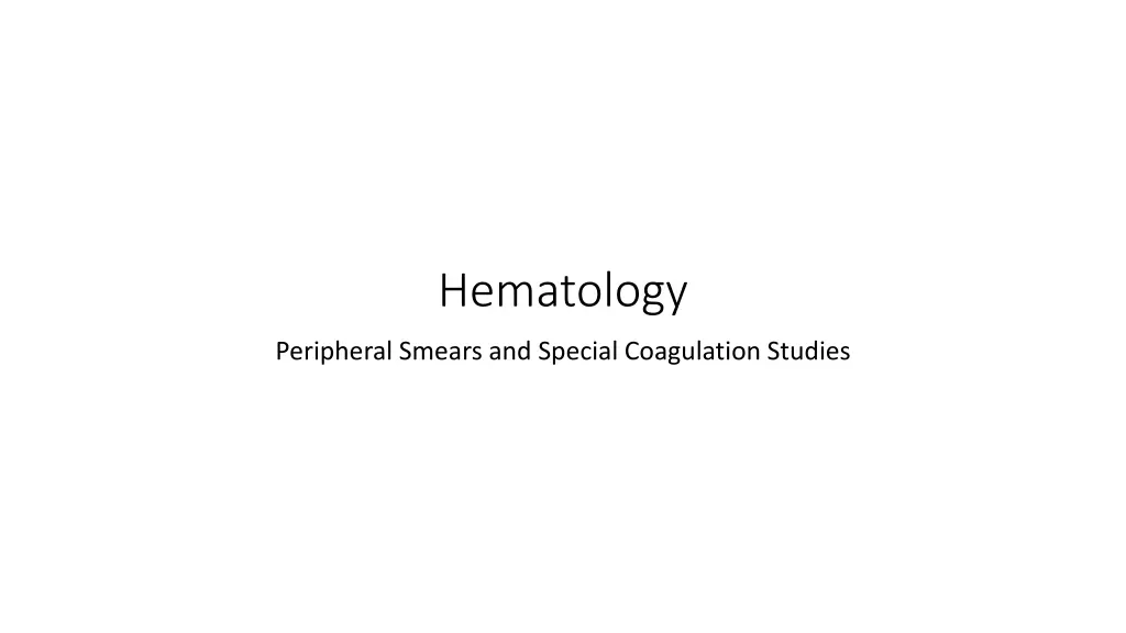 hematology