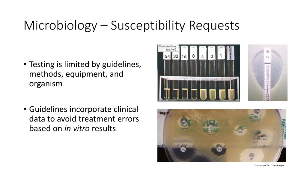 microbiology susceptibility requests