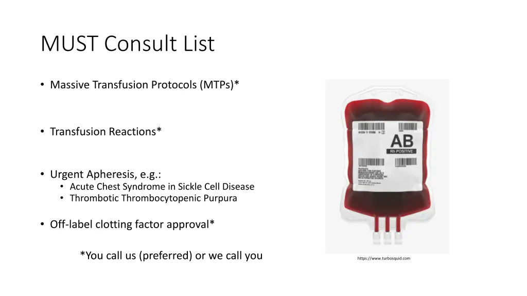 must consult list