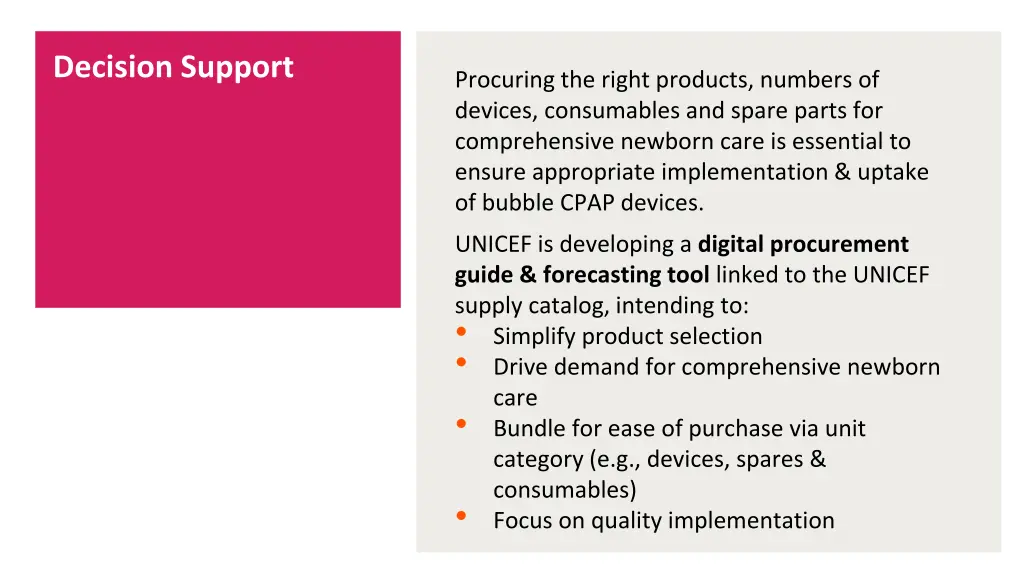 decision support