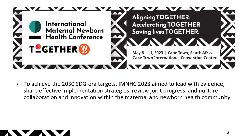 to achieve the 2030 sdg era targets imnhc 2023