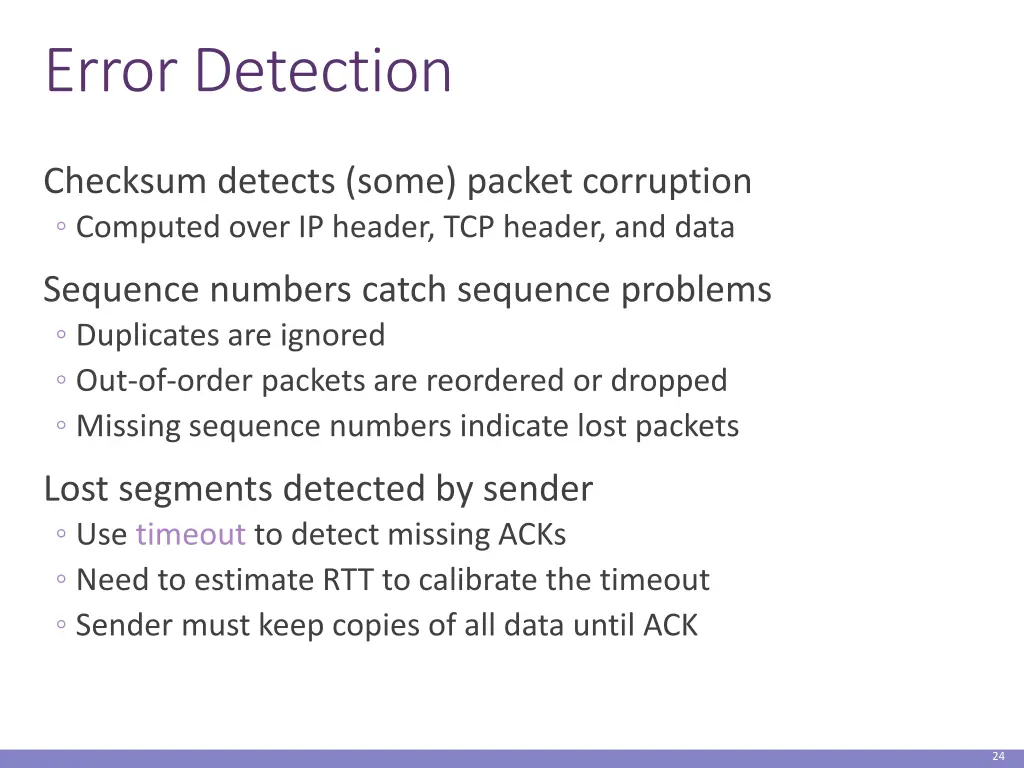 error detection