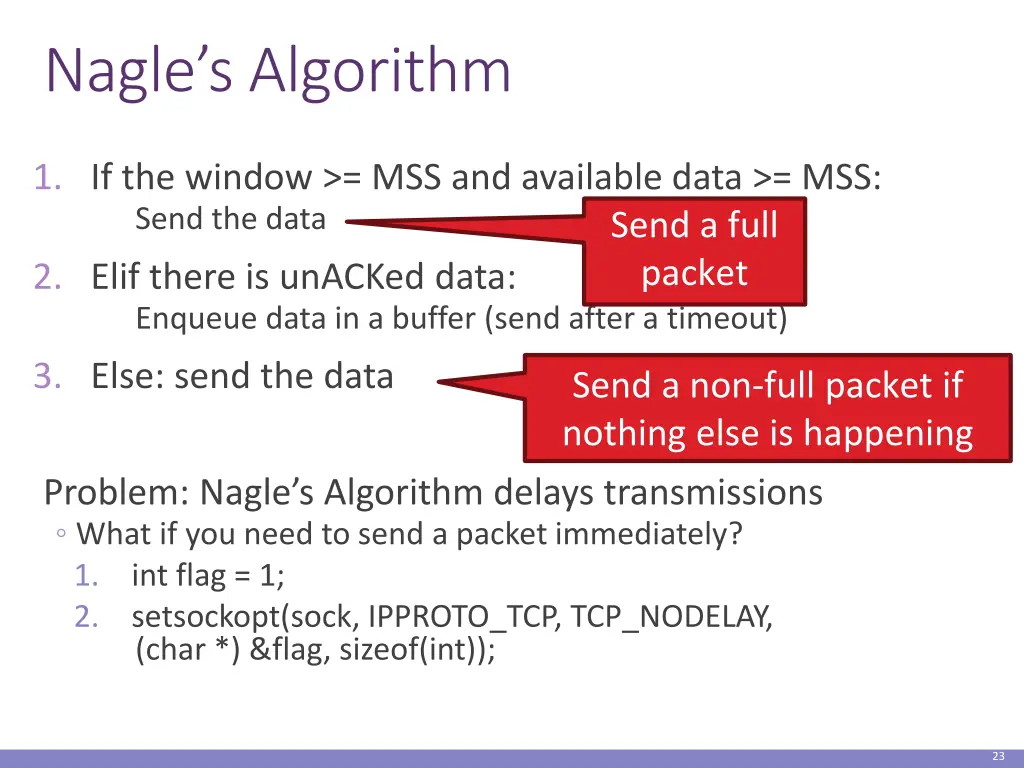 nagle s algorithm