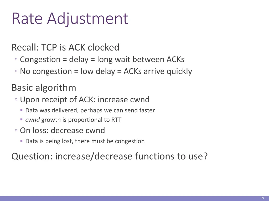 rate adjustment
