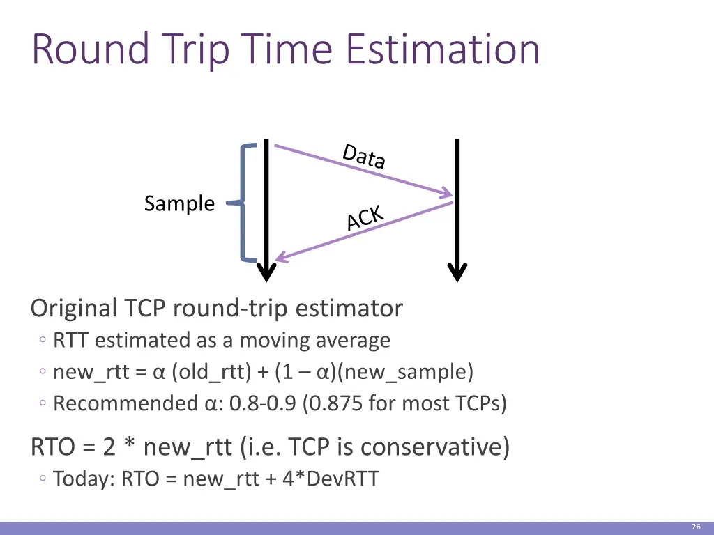 round trip time estimation