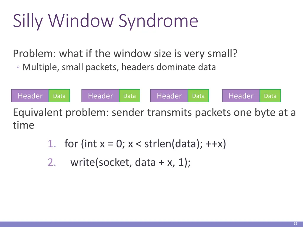 silly window syndrome