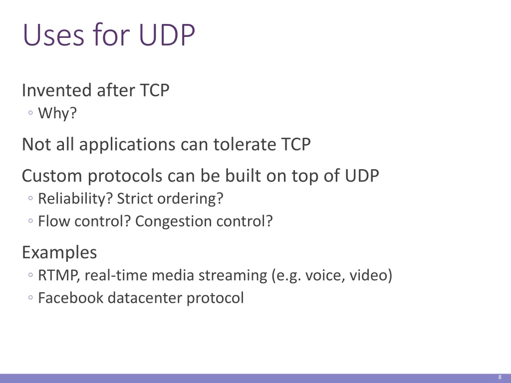 uses for udp