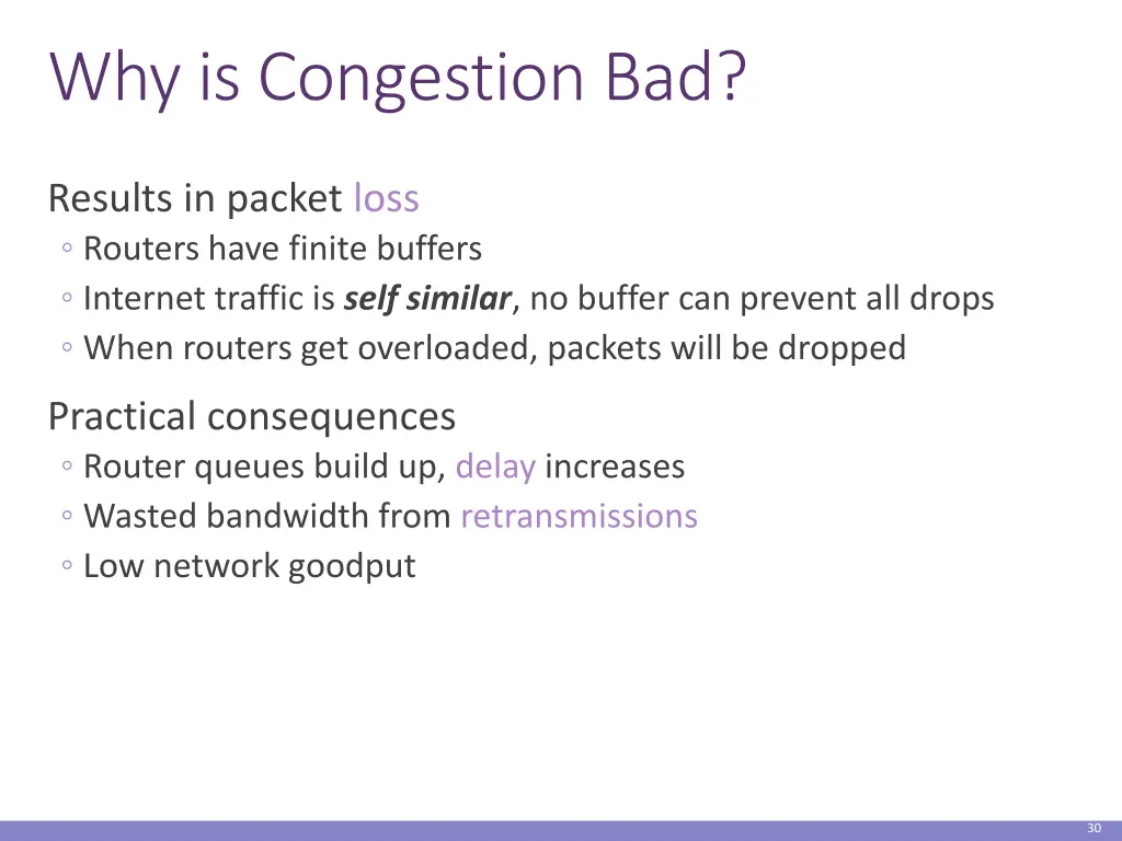 why is congestion bad