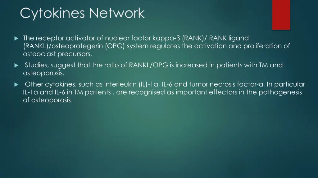 cytokines network