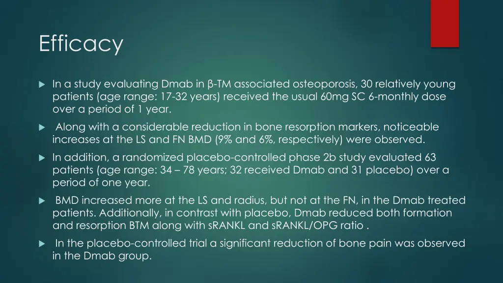 efficacy
