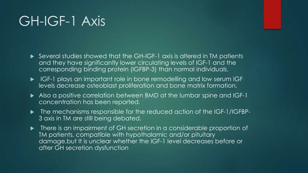 gh igf 1 axis