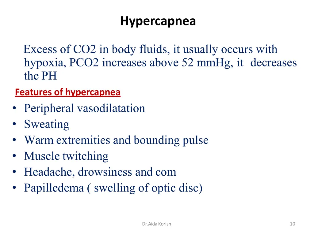 hypercapnea