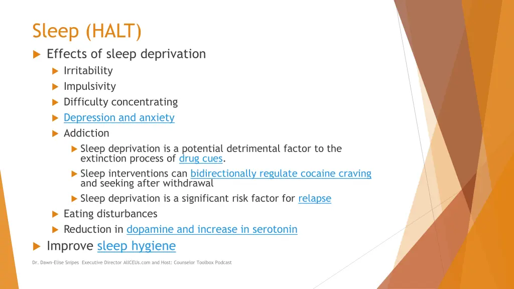 sleep halt effects of sleep deprivation