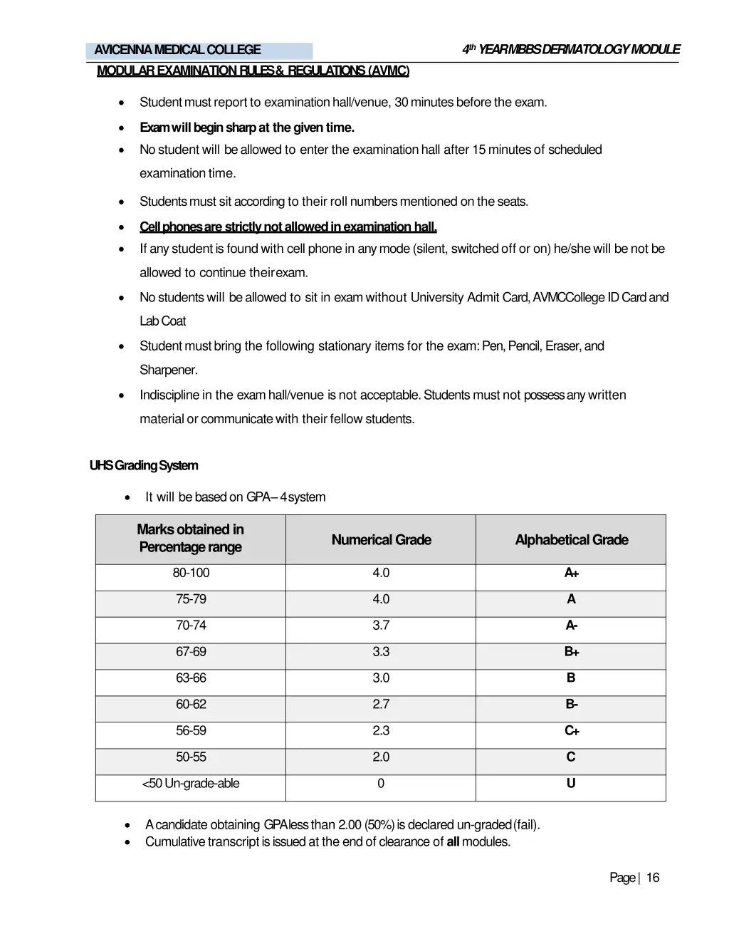4 th year mbbs dermatologymodule 13