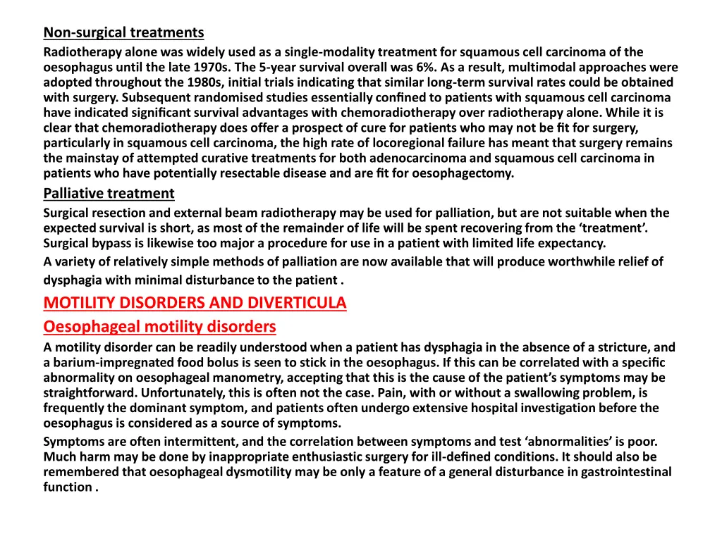 non surgical treatments radiotherapy alone