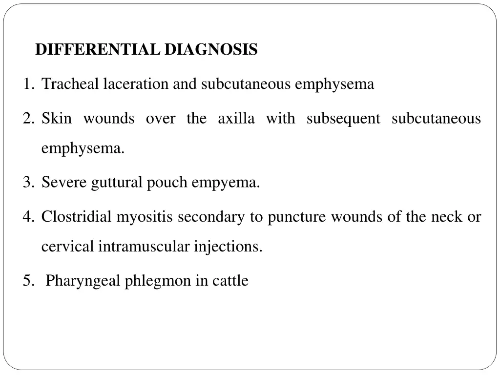 differential diagnosis