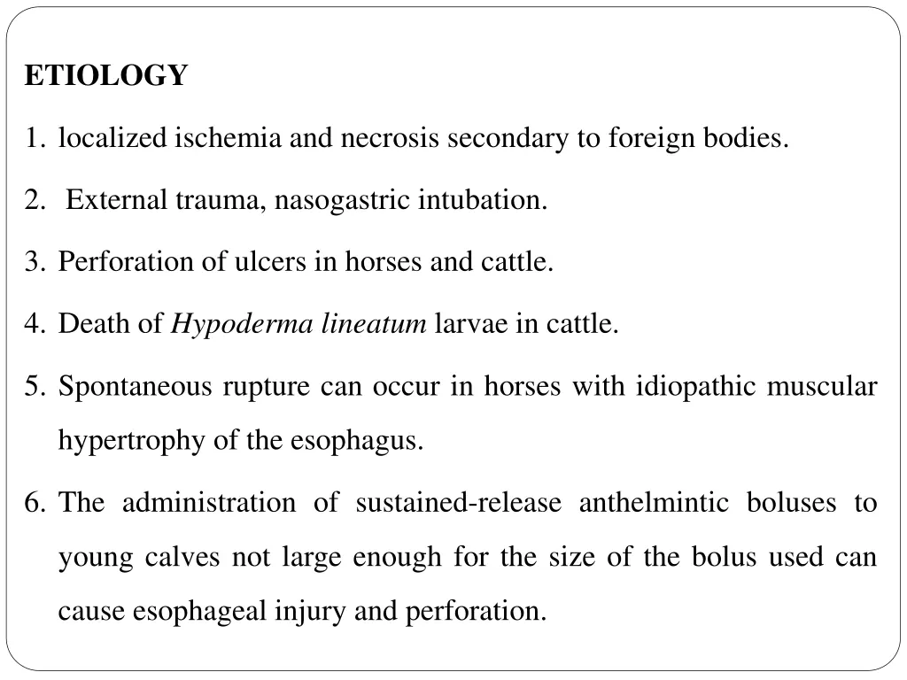 etiology