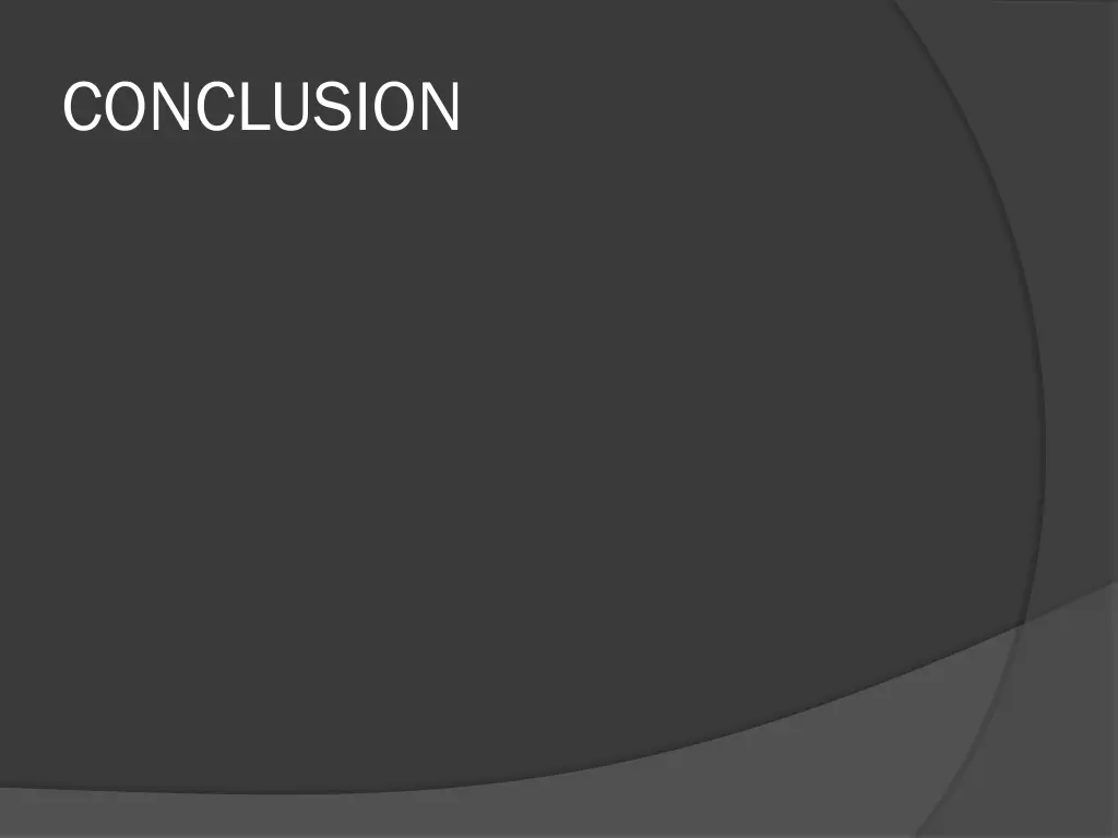 conclusion