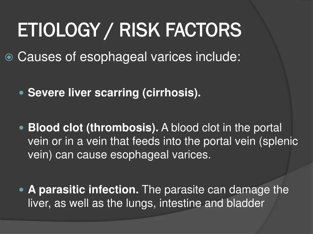 etiology risk factors etiology risk factors