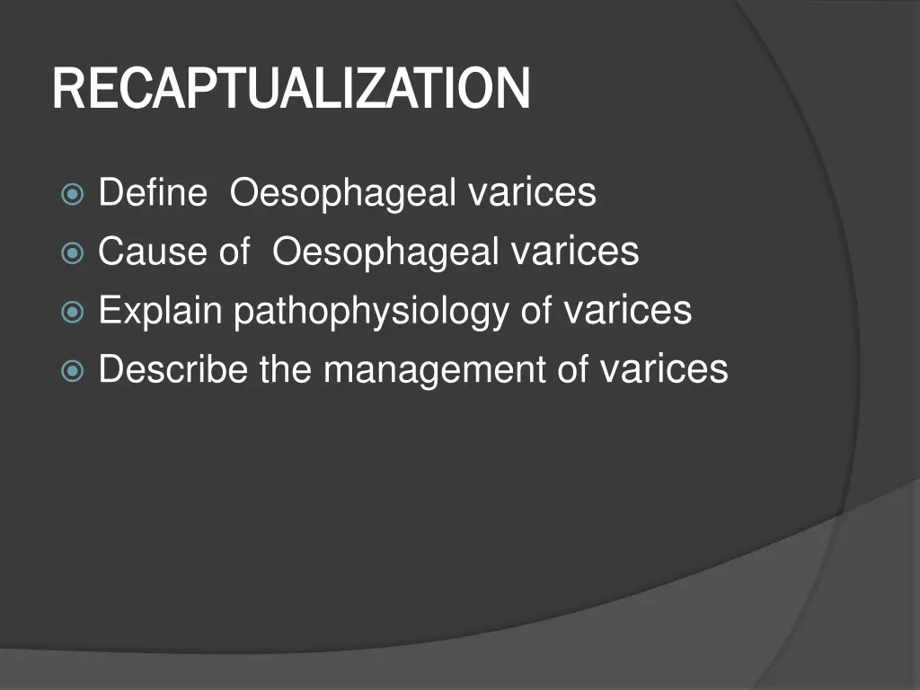 recaptualization recaptualization