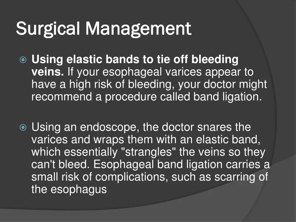 surgical management surgical management