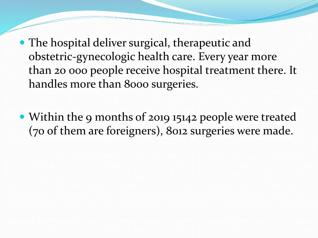 the hospital deliver surgical therapeutic