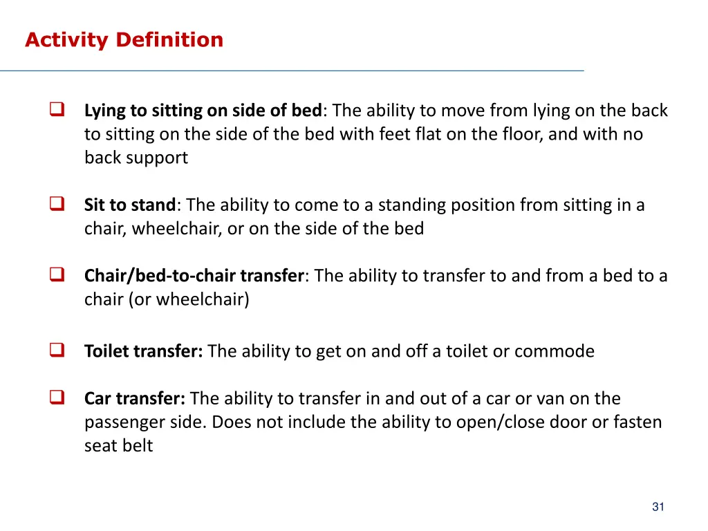 activity definition 2