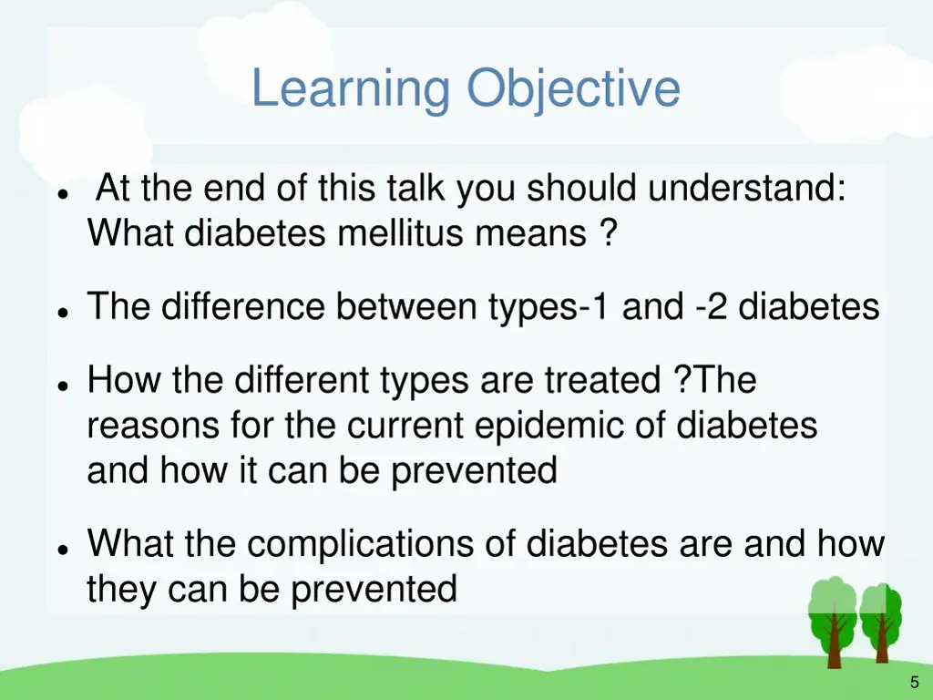learning objective