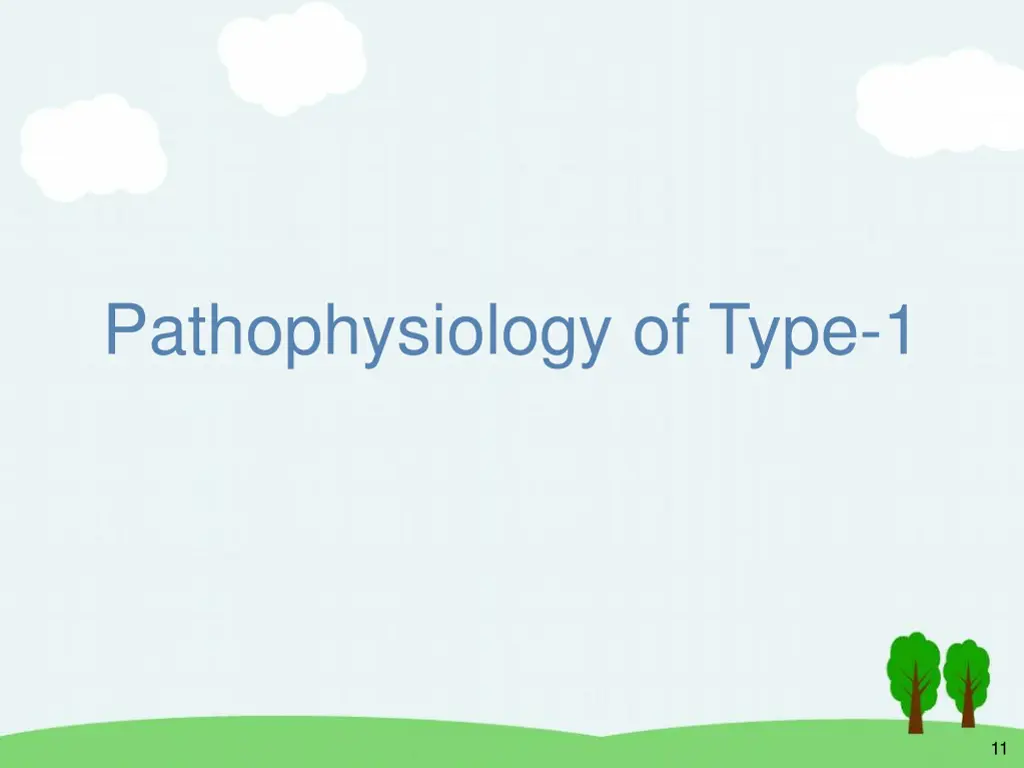 pathophysiology of type 1