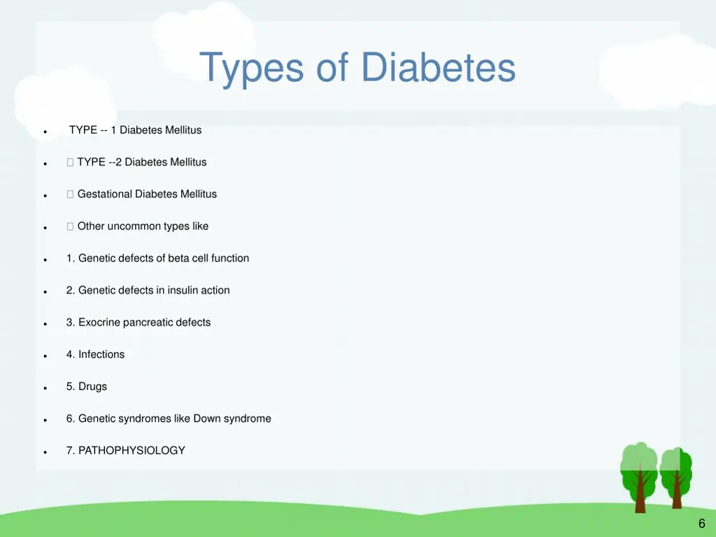 types of diabetes