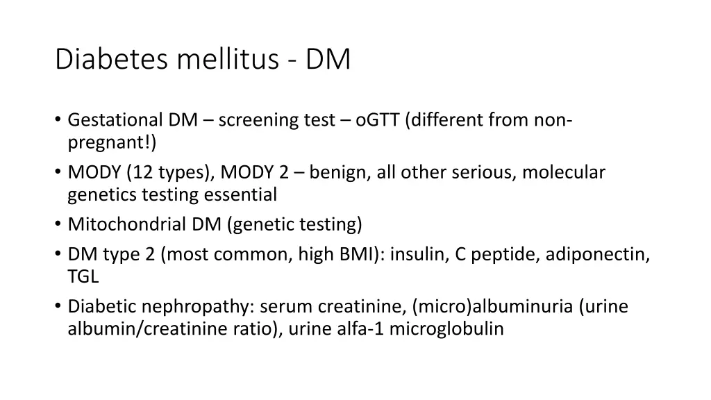 diabetes mellitus dm 1