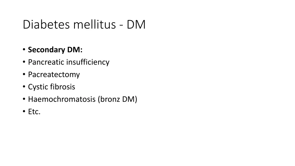 diabetes mellitus dm 2