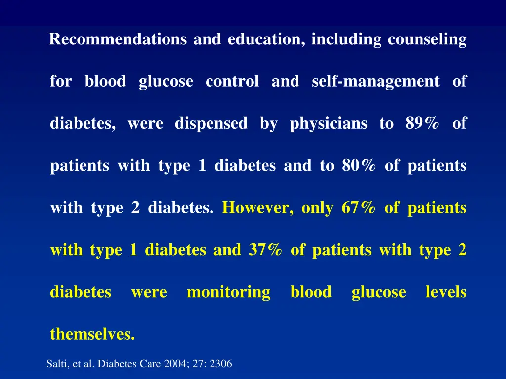 recommendations and education including counseling