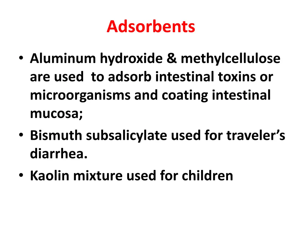 adsorbents