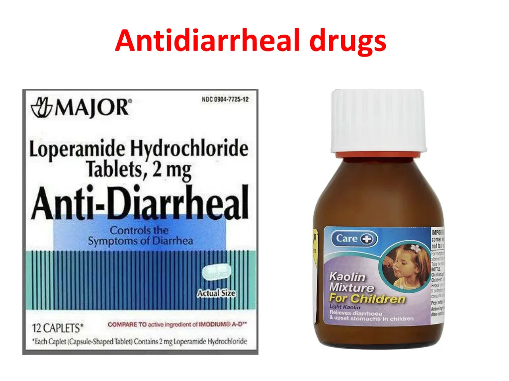 antidiarrheal drugs