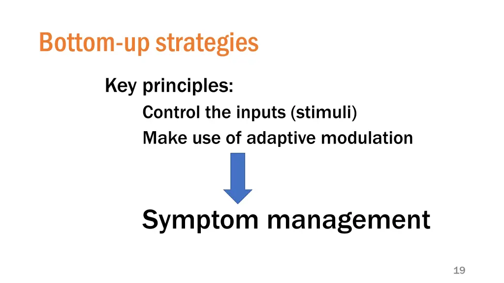 bottom up strategies