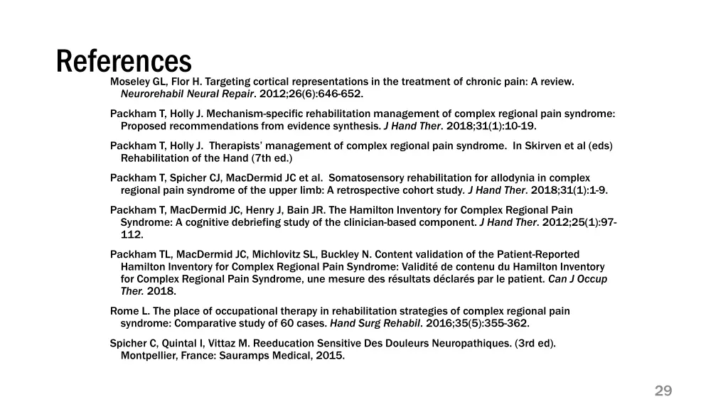references moseley gl flor h targeting cortical