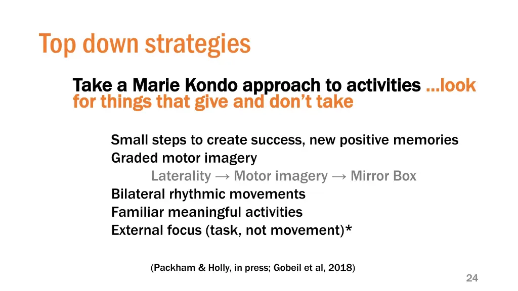 top down strategies