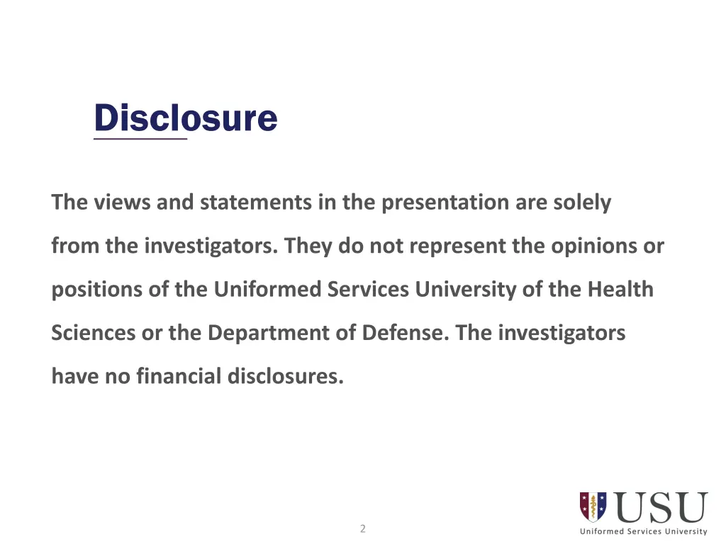 disclosure