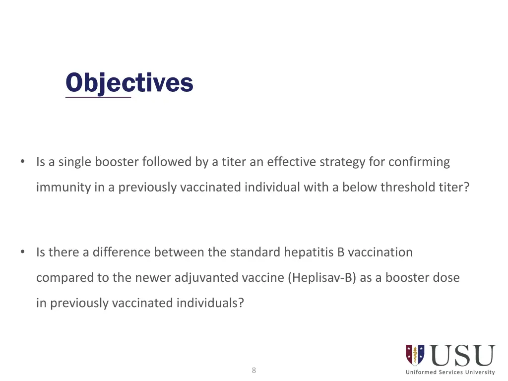 objectives