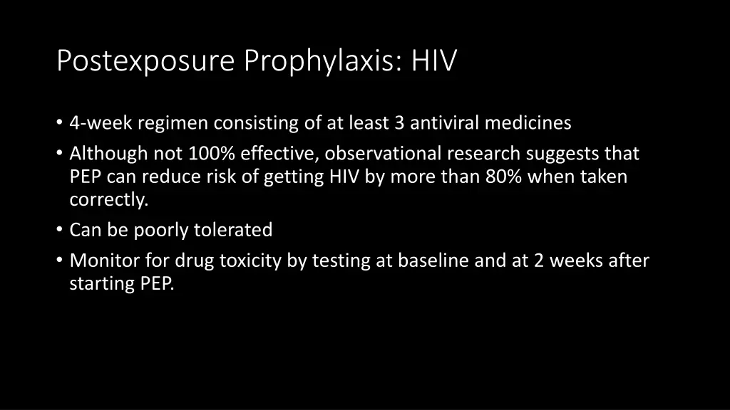 postexposure prophylaxis hiv