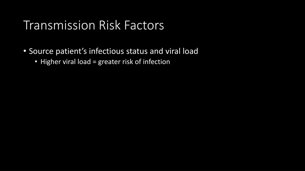 transmission risk factors 1