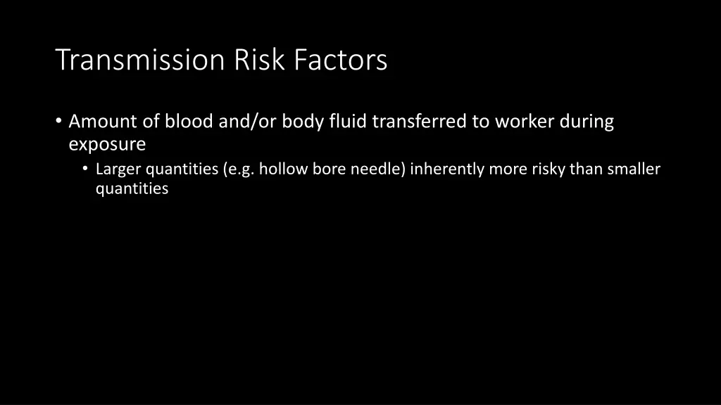 transmission risk factors 4