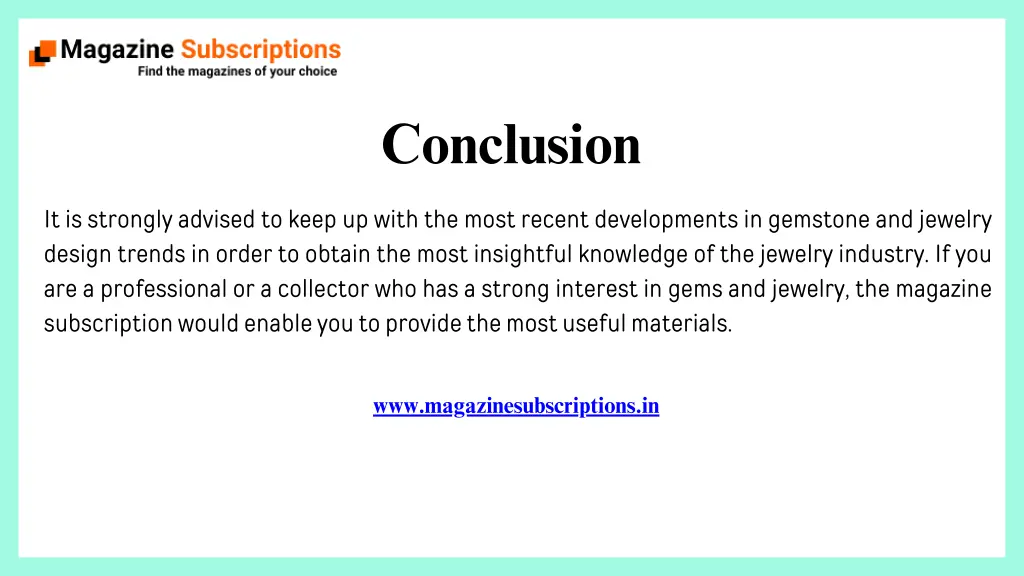 conclusion
